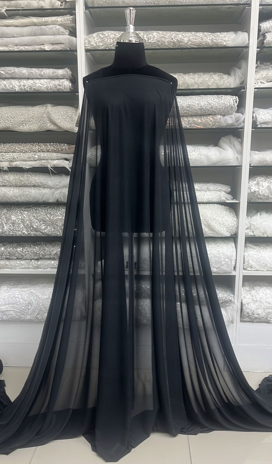 FUSING: WHARP KNIT 150CM-per m-150-99-BLACK