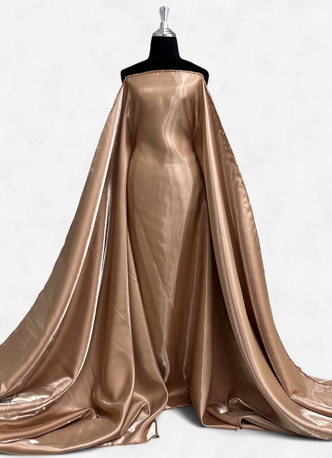 Shimmer Satin Luxurious Mercado-(per m)-150-03-Espresso