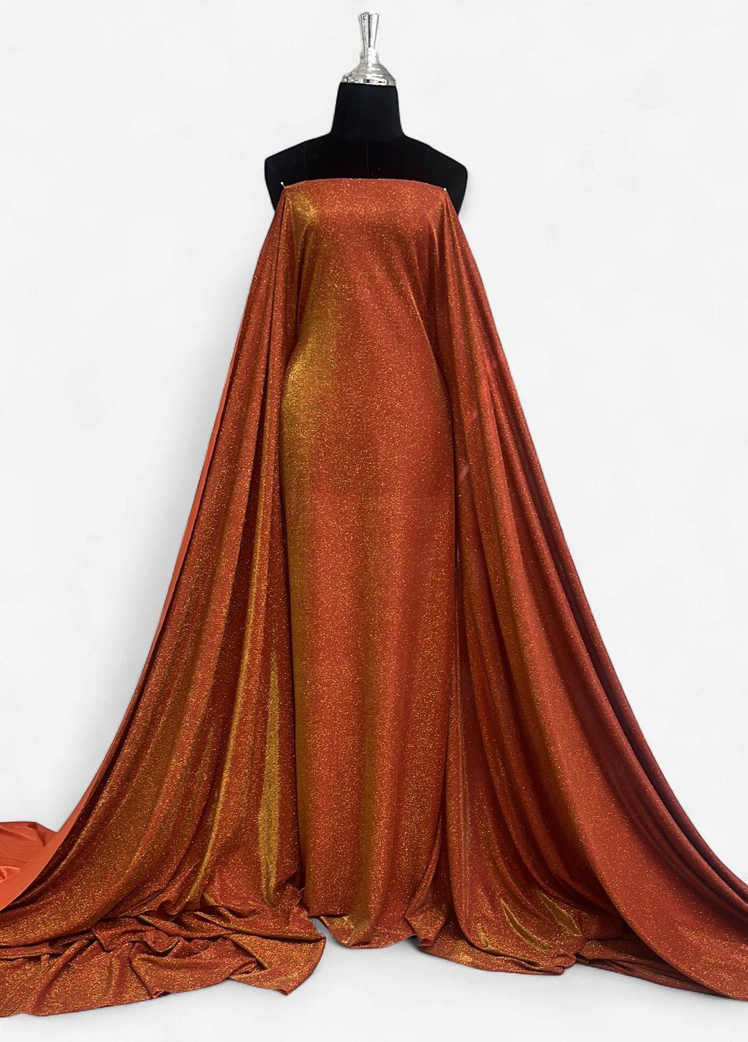 Moonligth Glitter Tulle-(per m)-150-03-Orange