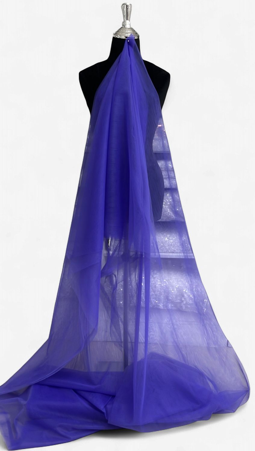 300CM SUPERFINE MESH -(per m)-300-165-PURPLE-A sheer, micro-hole netting with a soft hand-feel, usually made of nylon for extra stretch/softness.