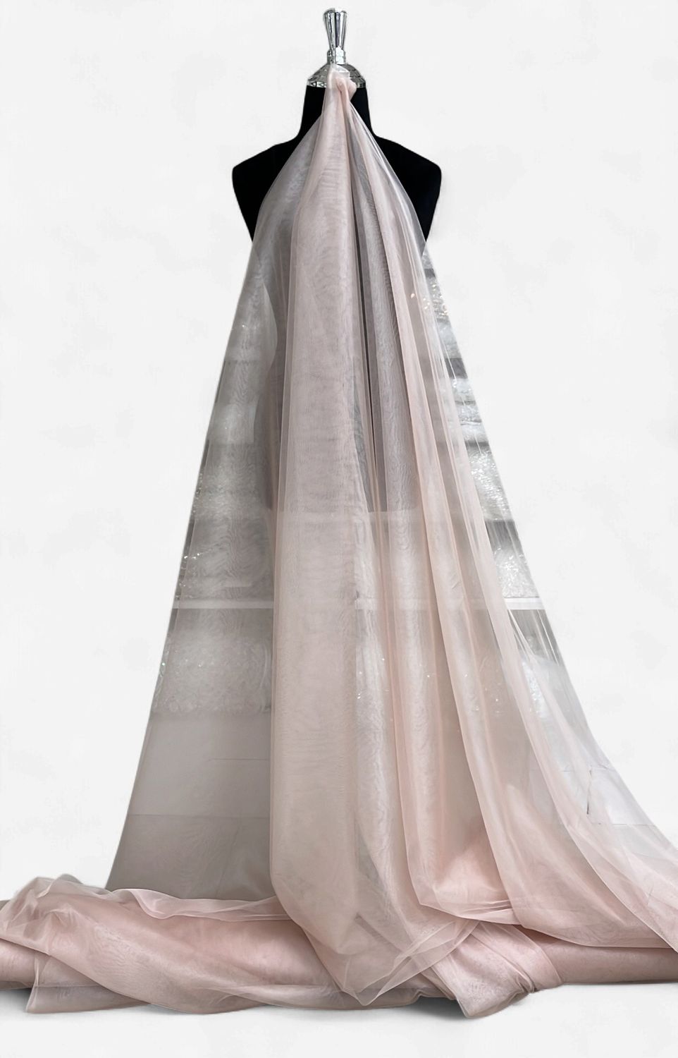 300CM SUPERFINE MESH -(per m)-300-209-SKIN-A sheer, micro-hole netting with a soft hand-feel, usually made of nylon for extra stretch/softness.