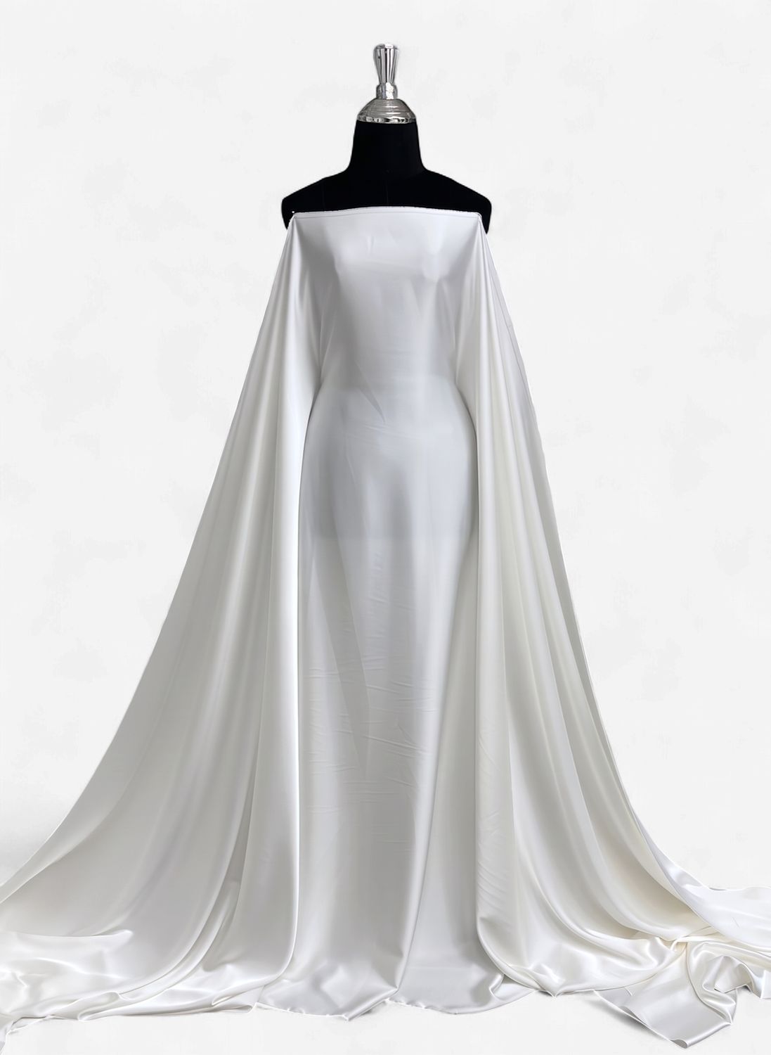 PARIS SILK -(per m)-150-26-IVORY-Despite the name "silk", commercial Paris Silk is a high-grade, silky-smooth synthetic imitation silk.