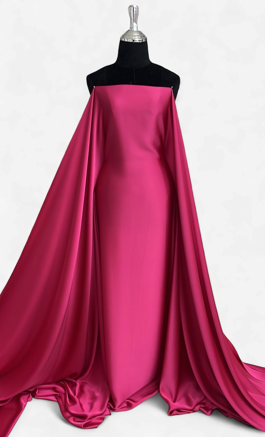 PARIS SILK -(per m)-150-11-PINK-Despite the name "silk", commercial Paris Silk is a high-grade, silky-smooth synthetic imitation silk.