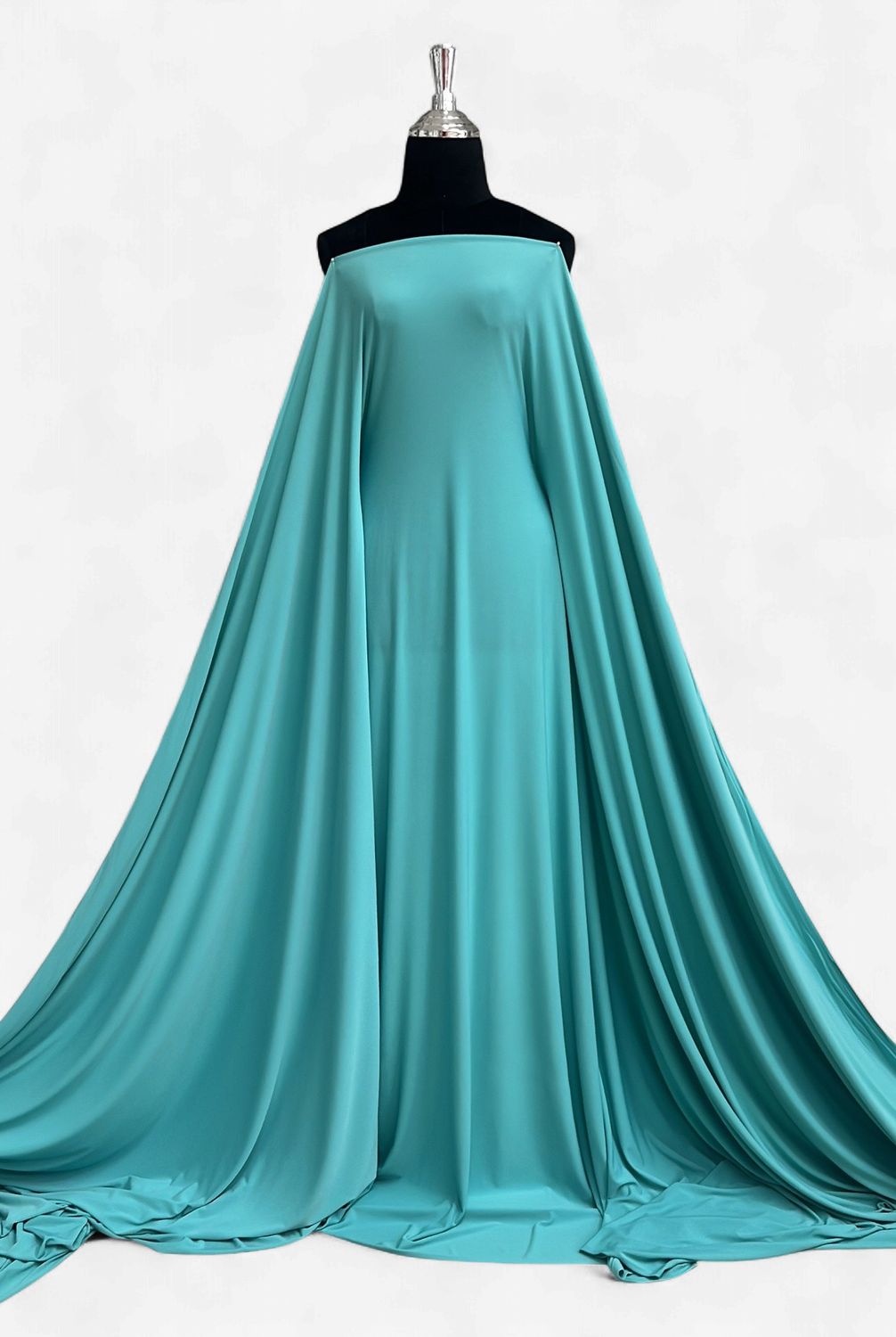 ITY BON BON (KOREAN) -(per m)-150-09-JADE-Interlock Twist Yarn. Highly elastic, smooth, slinky, cool-to-the-touch jersey knit.