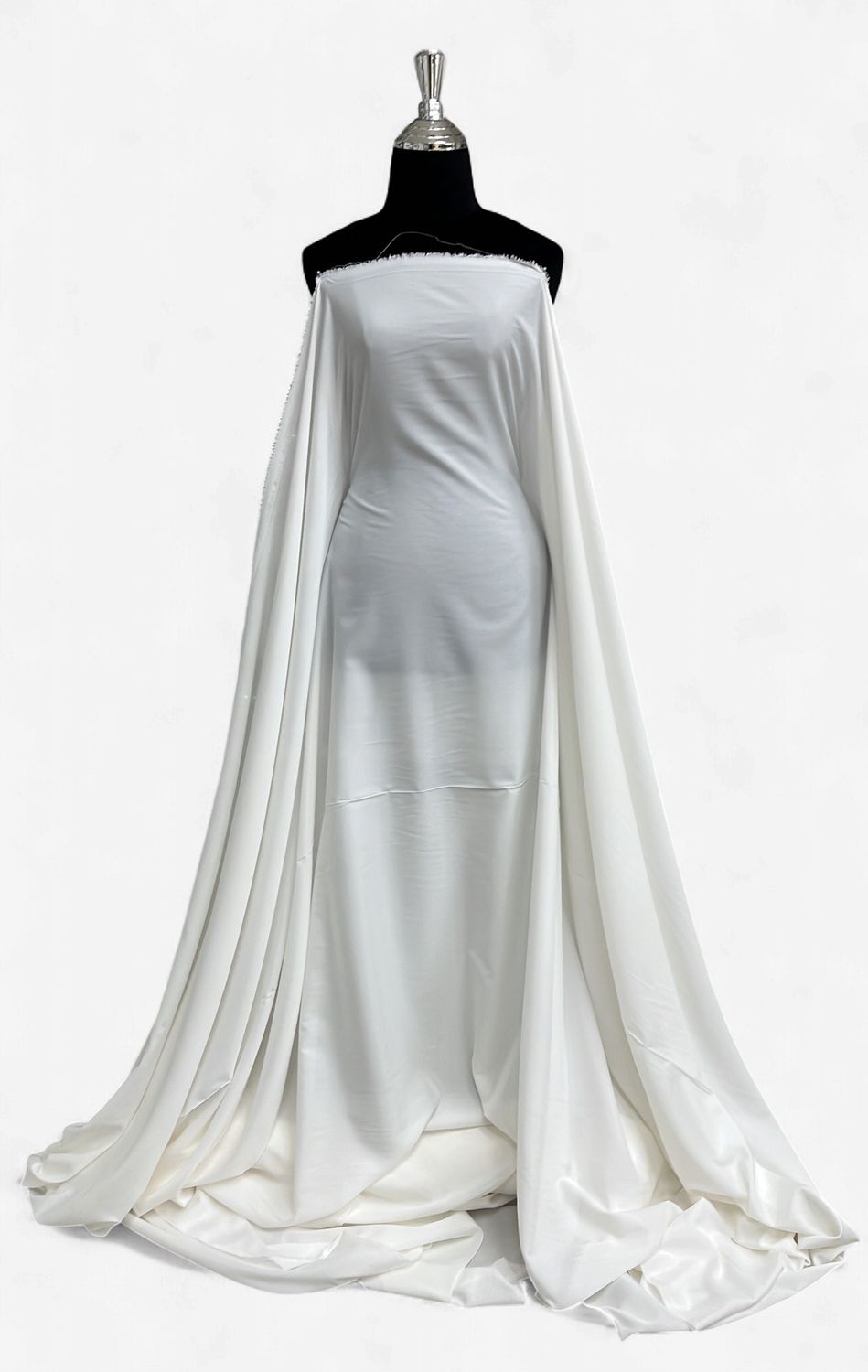 PONGEE LINING -(per m)-150-02-IVORY-A lightweight, tightly woven, smooth fabric specifically used for lining garments.