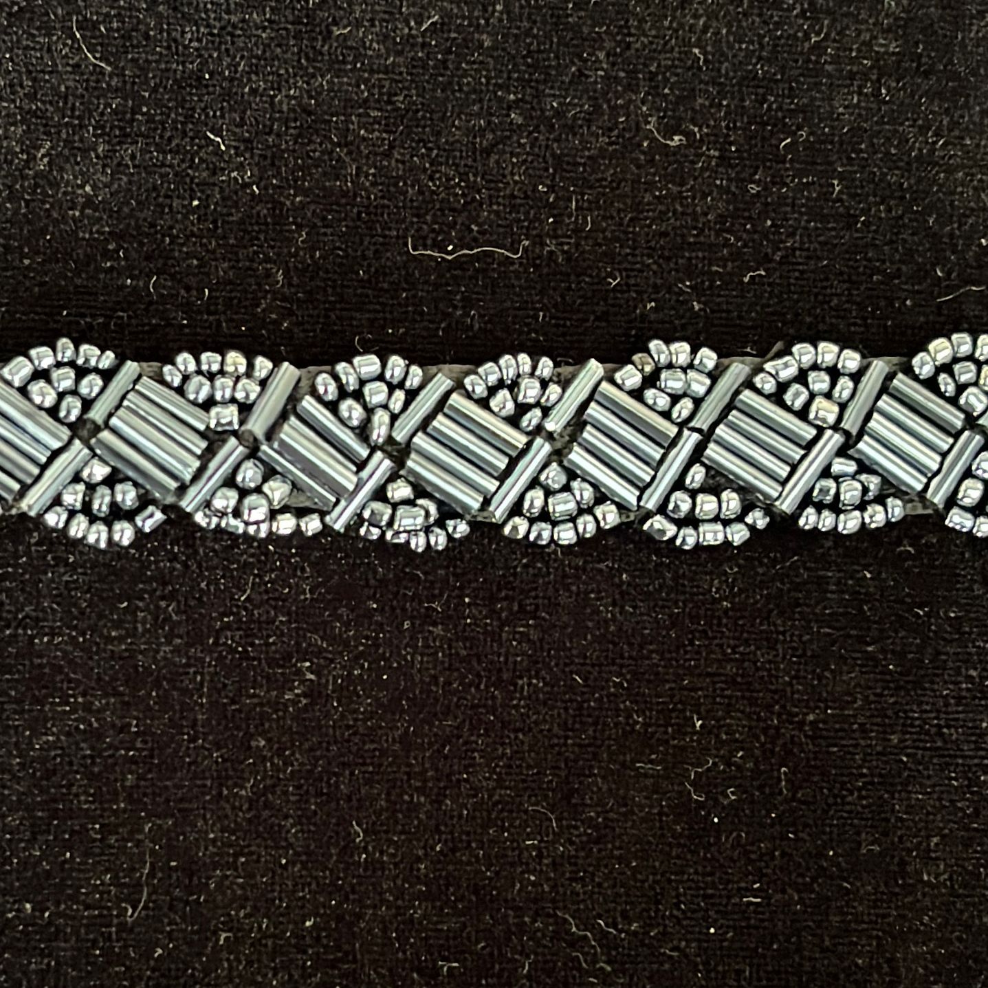 Braid with JewelStones/Beads /m--150-16-SLATE