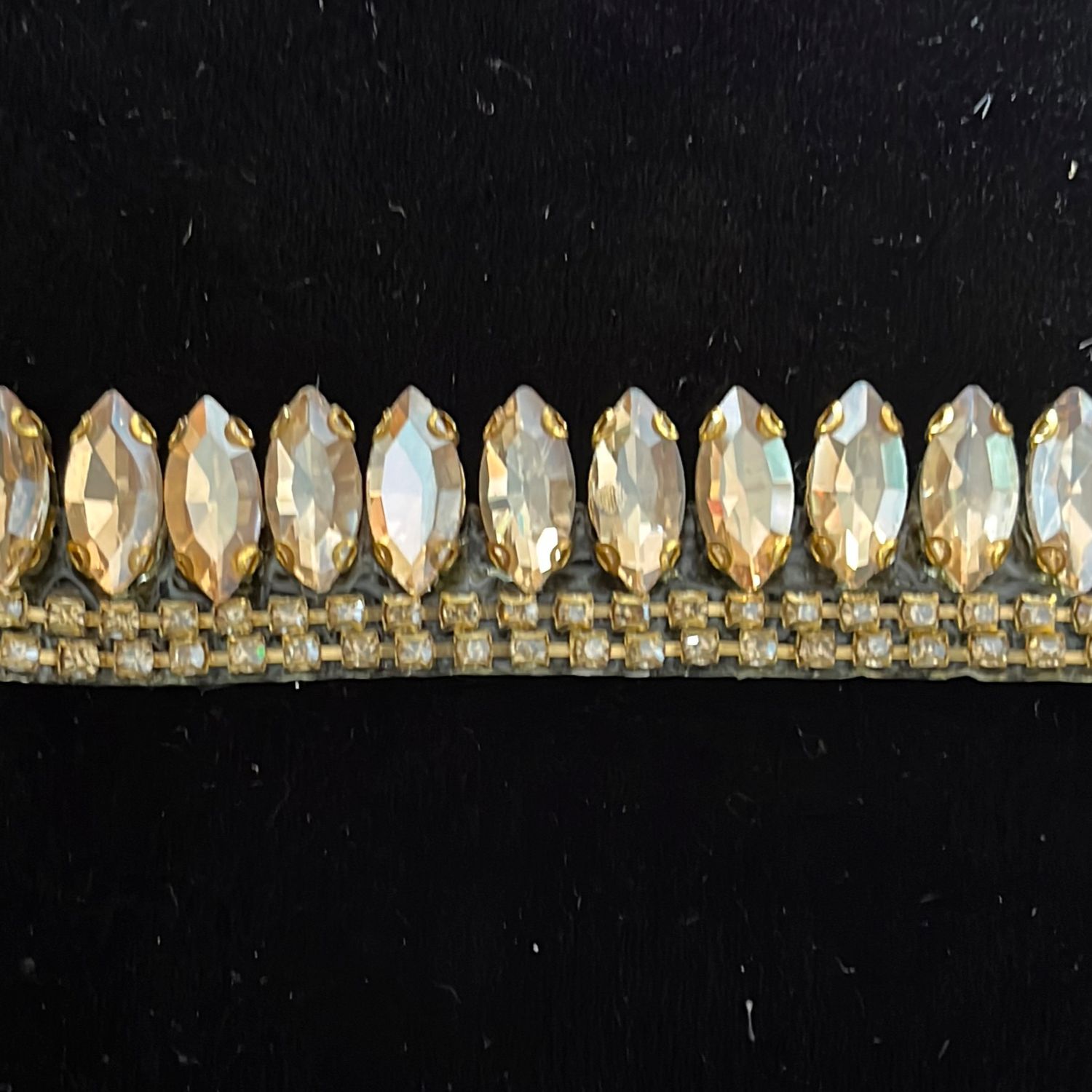 Braid with JewelStones/Beads /m--150-34-GOLD