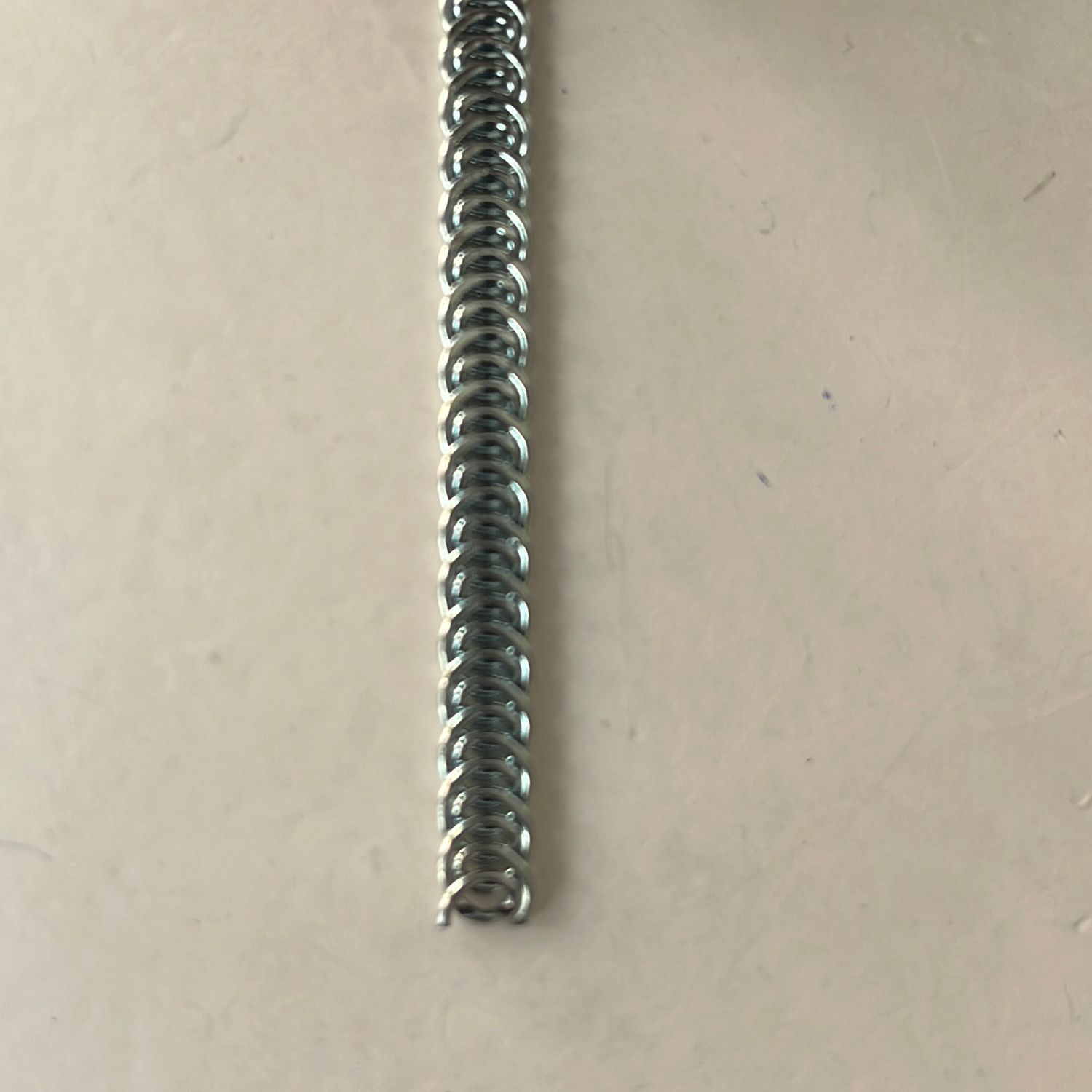 METAL BONING Haberdashery-/2m Piece-6mm-04-SILVER