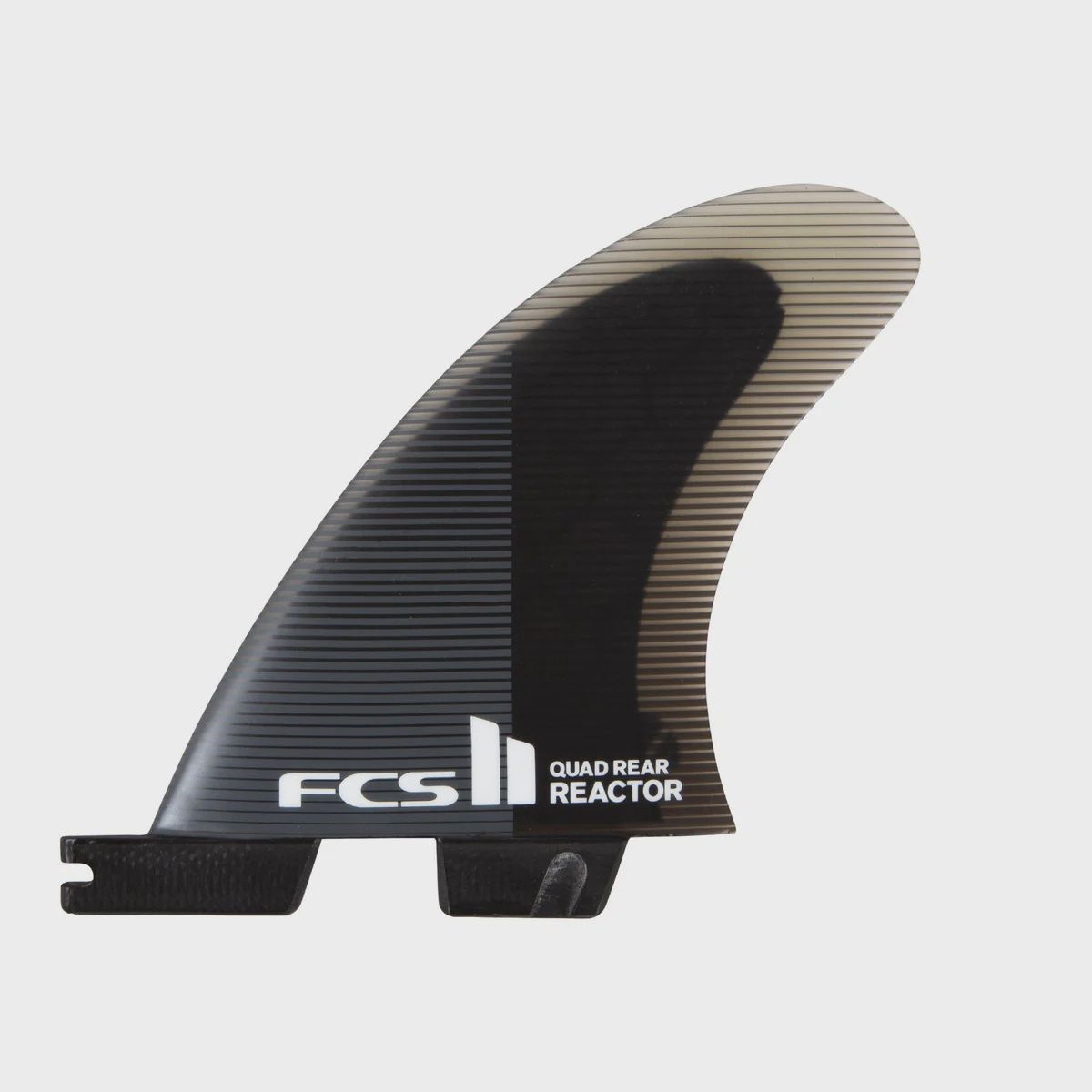 FCS II Reactor PC Quad Rear Fins Medium - Charcoal/Black