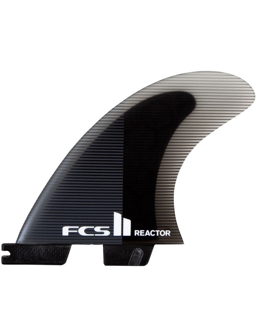 FCS II Reactor PC Tri Fins Large - Charcoal/Black