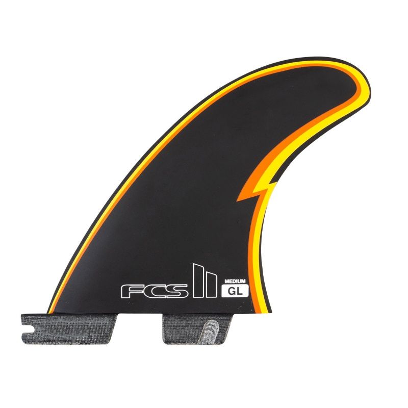 FCS 2 Gerry Lopez PC Medium Black Tri Surfboard Fins