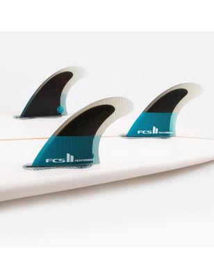 FCS II Performer PC Tri Fins X-Large - Teal/Black