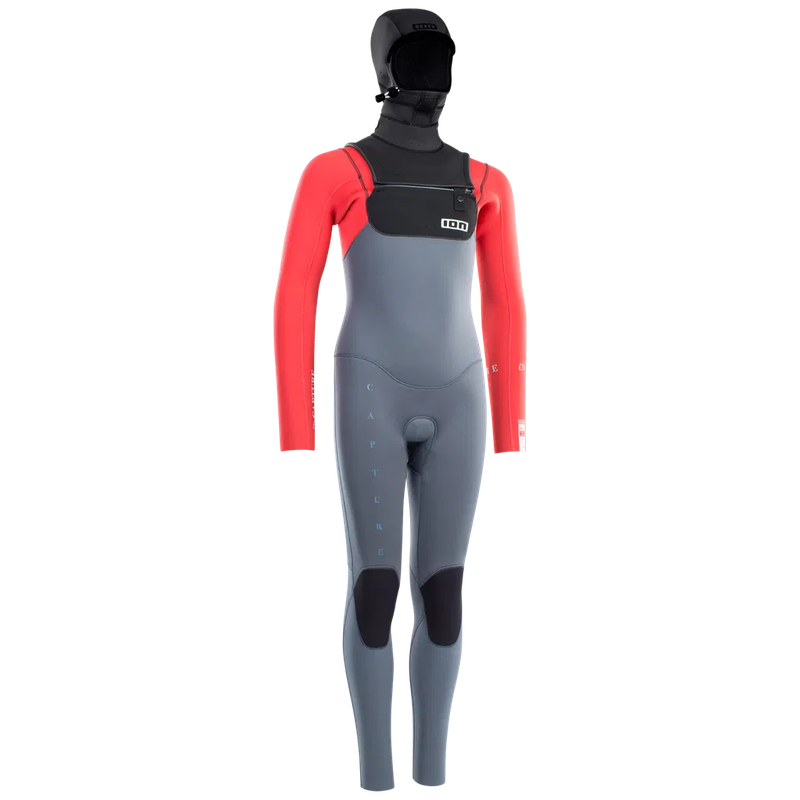 ION Wetsuits Junior Capture 6/5 Hooded CZ Red/Grey