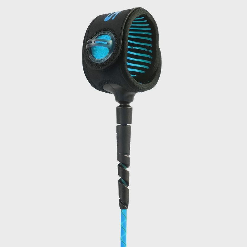 FCS Freedom Helix Leash - Longboard Ankle Blue