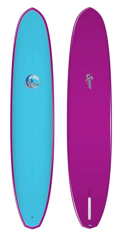 Sawyer Surfboards Log 9&#39;7 Purple/Sky