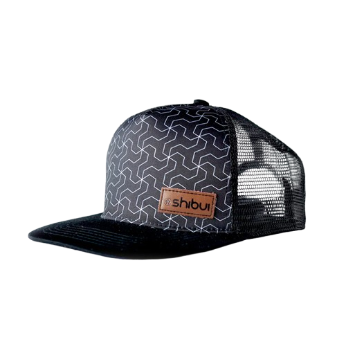 Shibui Surf Truckers Cap Black Geo