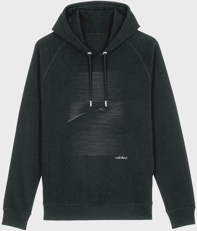 Shibui Surf Zen Wave Black Hoodies