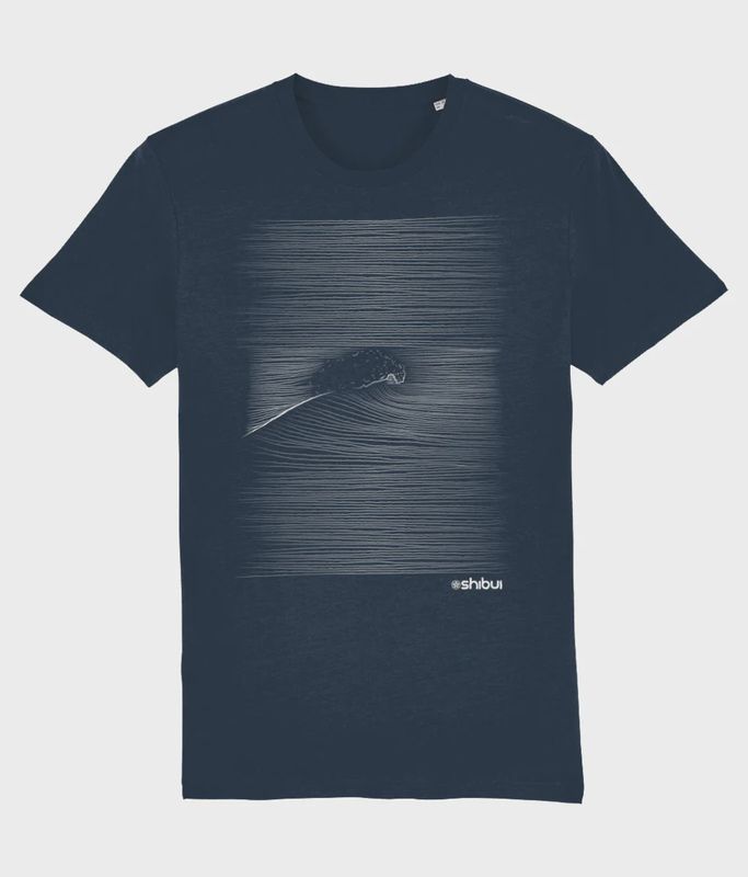 Shibui Surf Zen Wave Navy Blue Tee