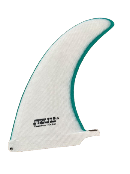 Rainbow Fin Co - Azul 9.5&quot; White/Green