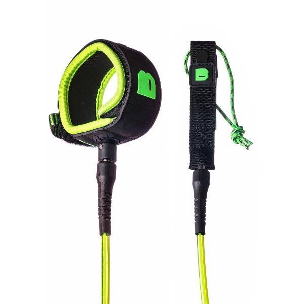 BULLDOG Session 7mm Clear/Lime 8ft Surf Leash