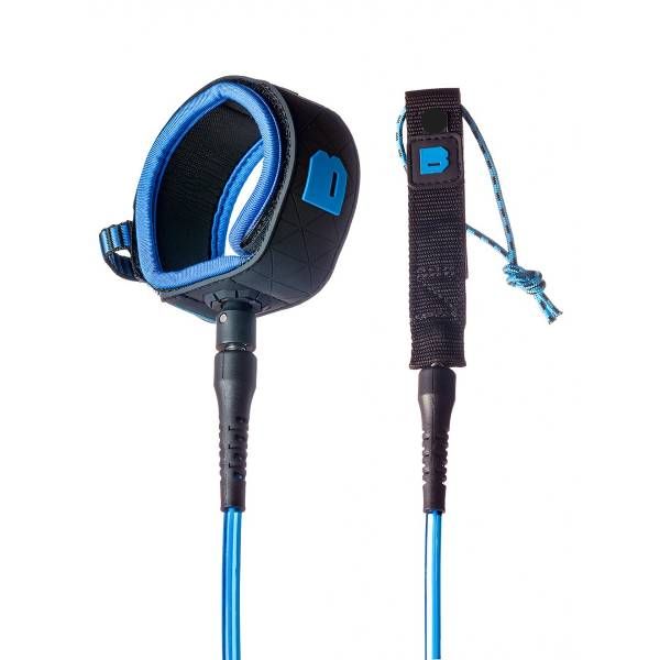 BULLDOG Session 7mm Clear/Cyan 6ft Surf Leash