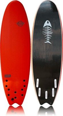 Alder Surfworx Code Fish 5&#39;8  Orange Soft Surfboard