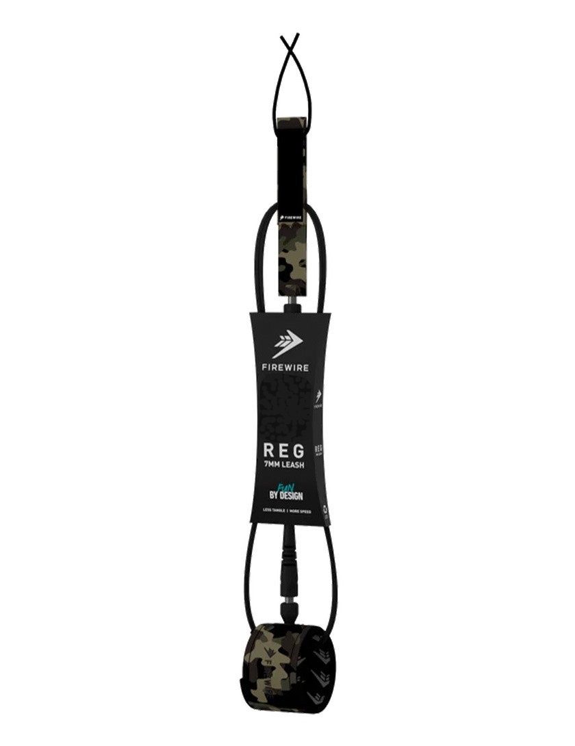 Firewire All Day 7mm 10ft Longboard Surfboard Leash Camo