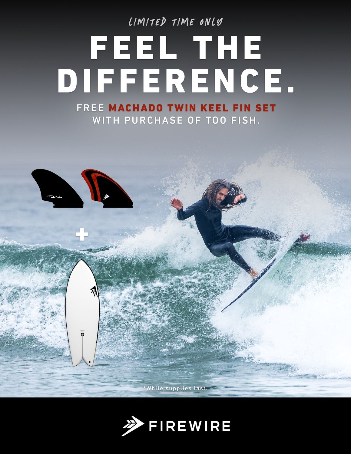 Firewire Surfboards Too Fish Volcanic FREE FINS!!! LIMITED TIME OFFER!!