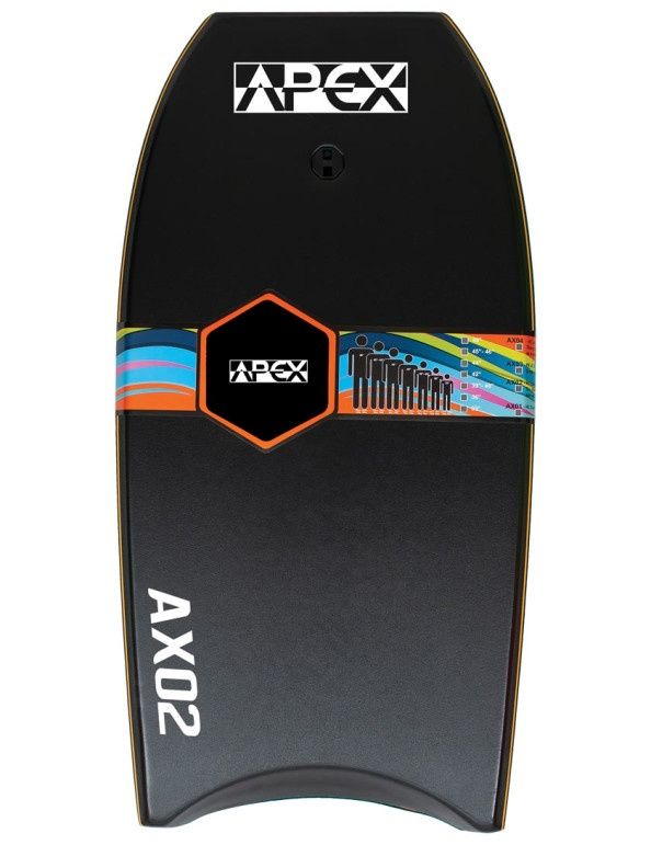 Alder Apex Body-Board - AX02 42&quot; Black/Orange