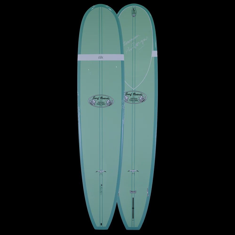 Surftech Surfboards Takayama 'In the Pink' Tuflite Pro 2026 Green Stripe Longboard 9'3 x 23 x 3.1 76.6L