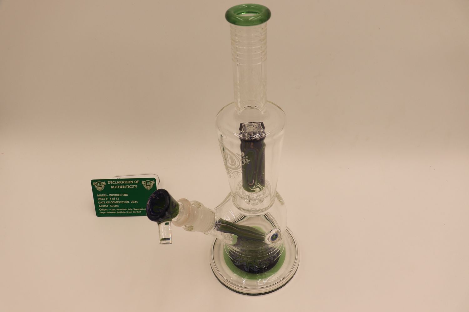 ERB ( Eric Ross) worked bong/ Pieces 1 and 4 out of 12