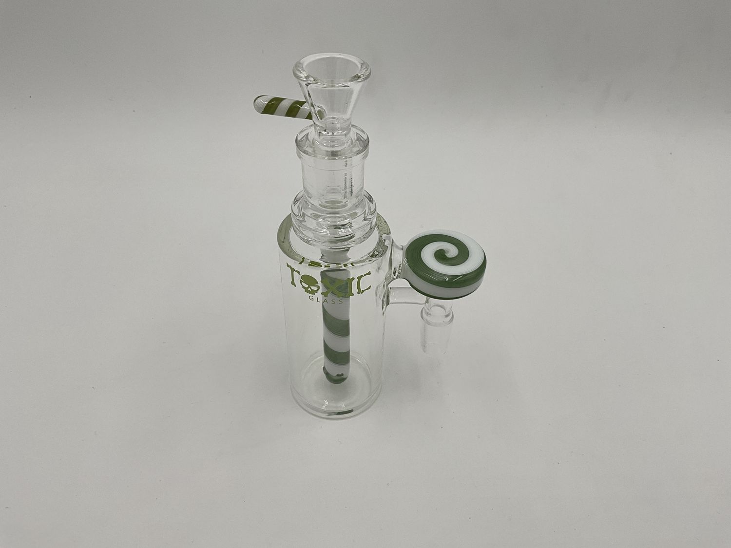 Toxic glass 14mm/90 ashcatcher swirl green