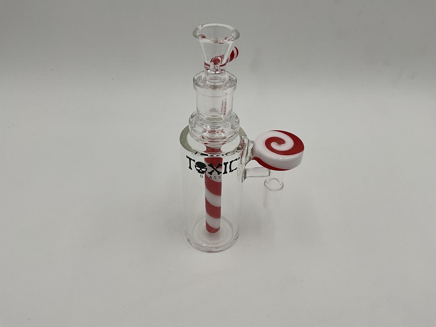 Toxic glass 14mm/90 ashcatcher swirl red