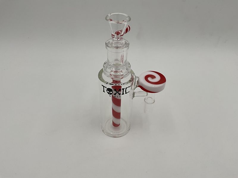 Toxic glass 14mm/90 ashcatcher swirl red