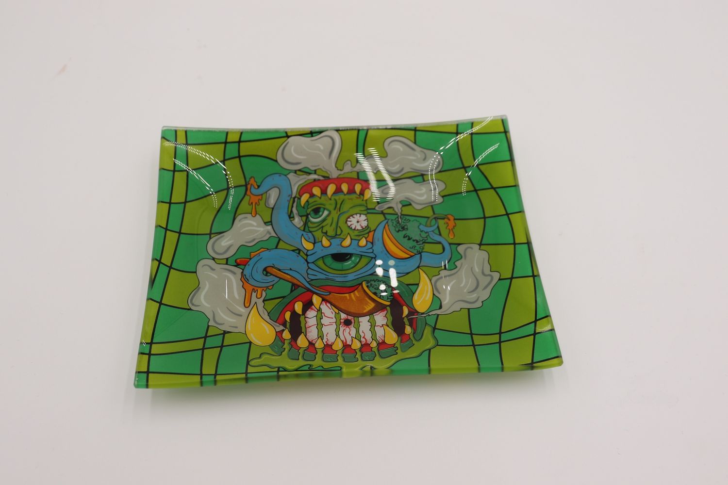 Colorful glass tray