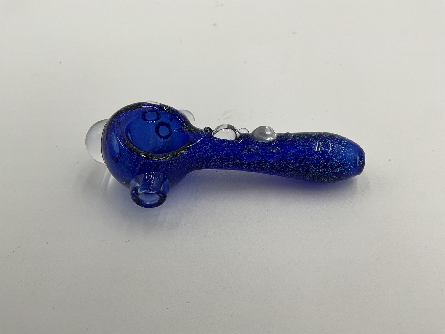 Blue sparkle double bump bowl