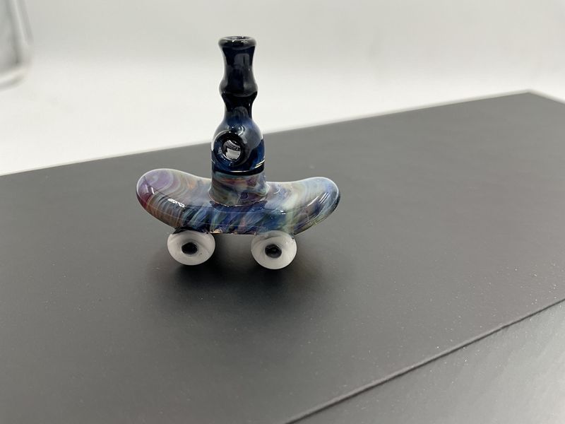 Skateboard joystick blue/wavy