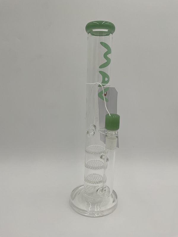 13” triple honeycomb straight tube seafoam