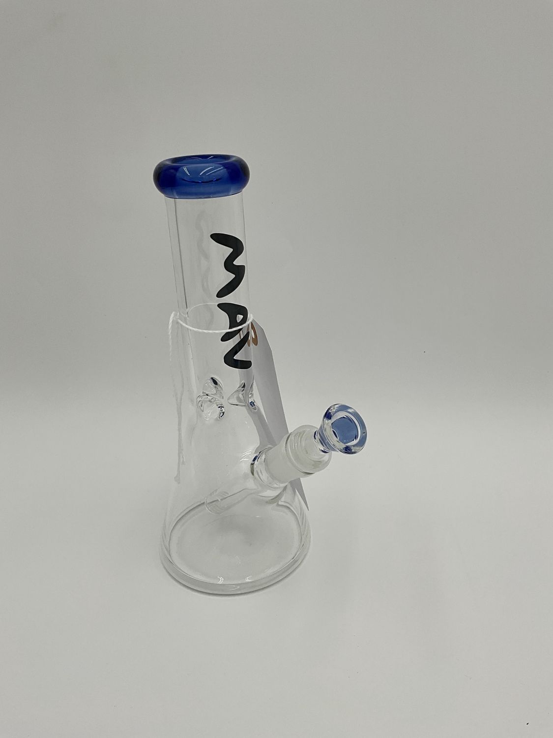 8” blue top mini beaker