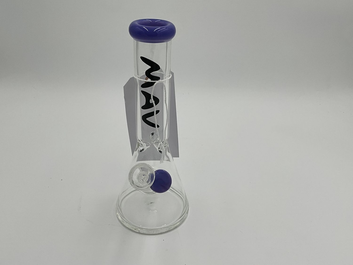 8” purple top beaker