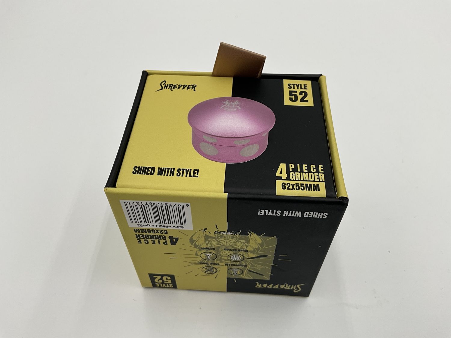 Pink mushroom grinder