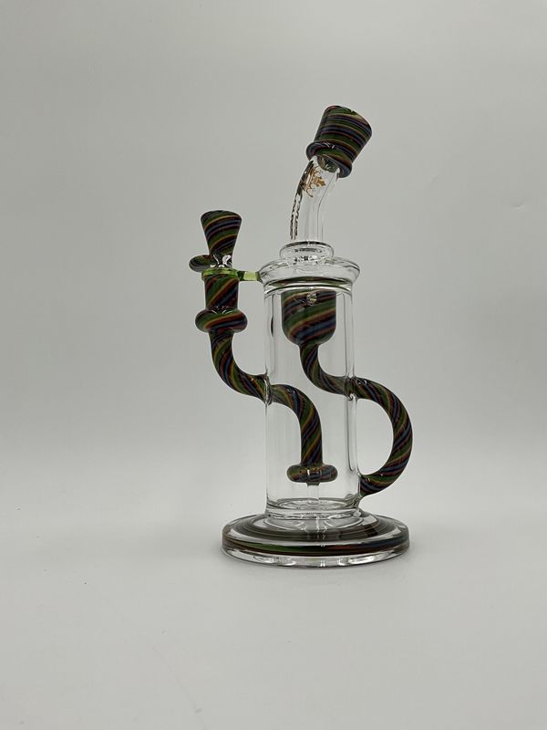 8” candy Klein recycler swirl