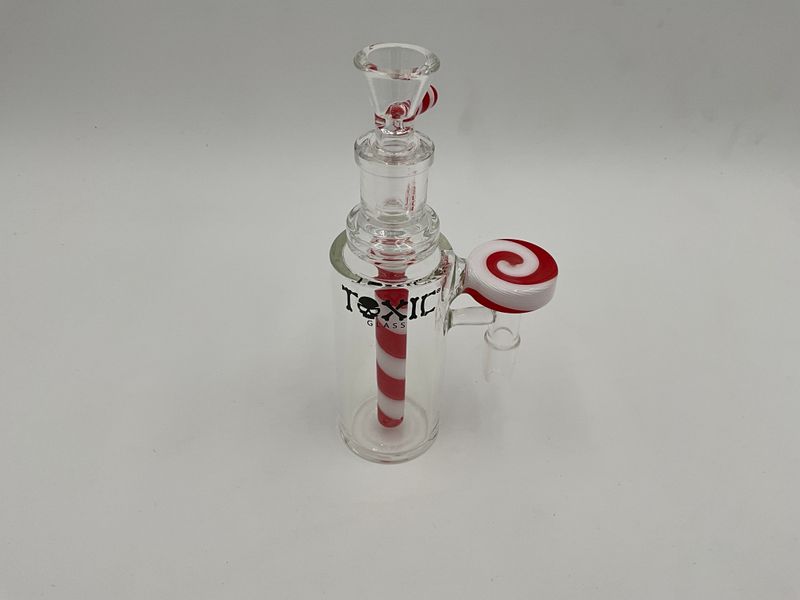 Toxic glass 14mm/90 ashcatcher swirl red