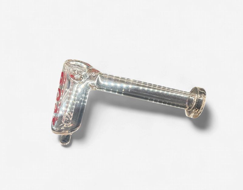 Lucky Goat Small Hammer Bubbler Clear