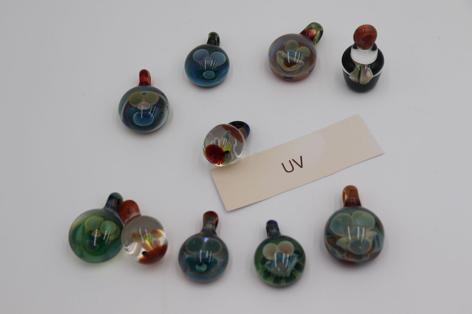 uv necklace pendants