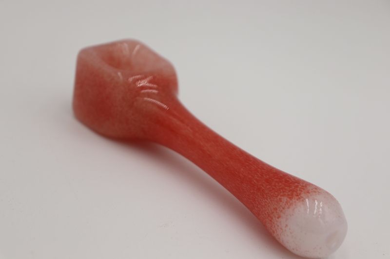 Charlie square frit pink spoon