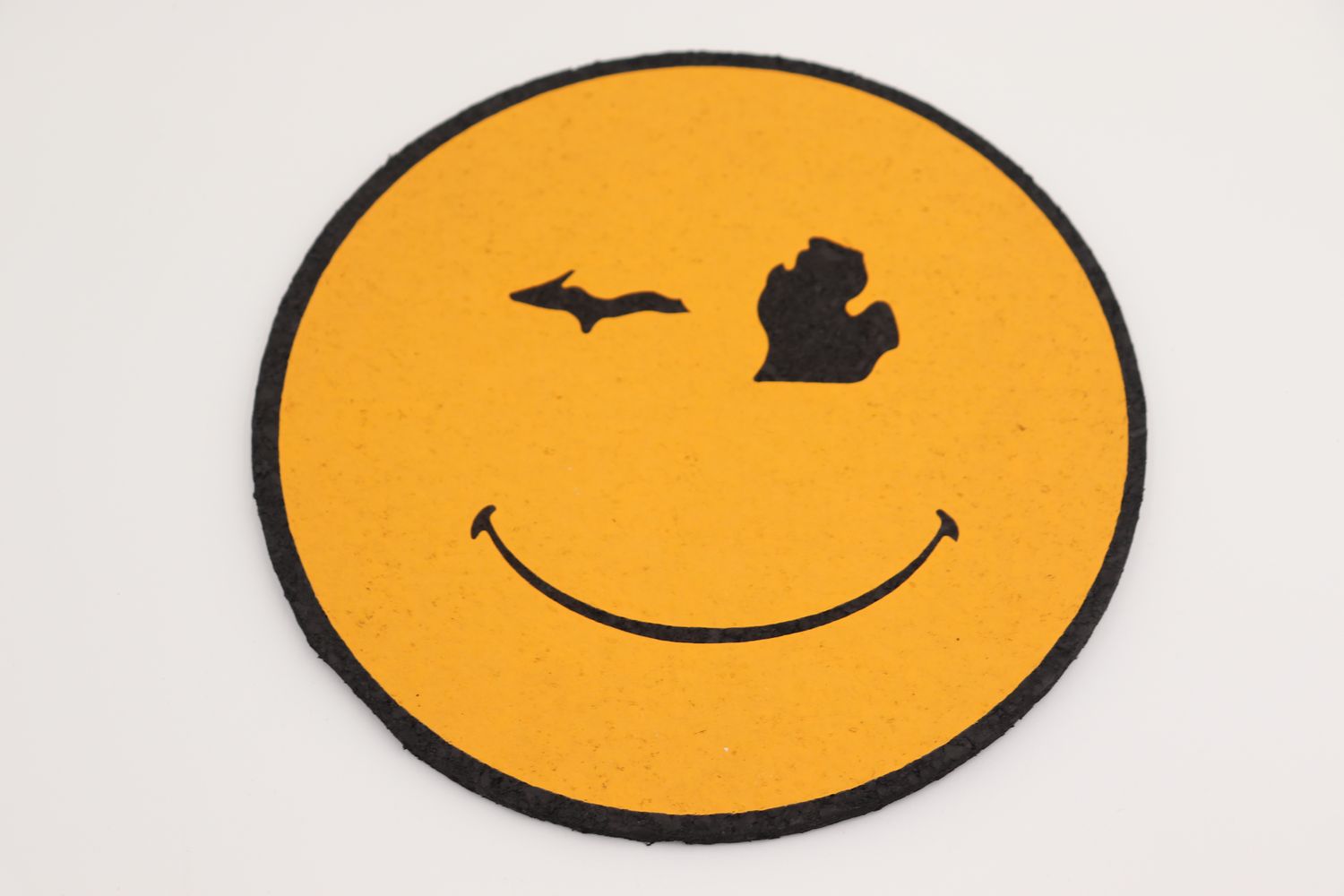 Michigan Smiley Dab Mat