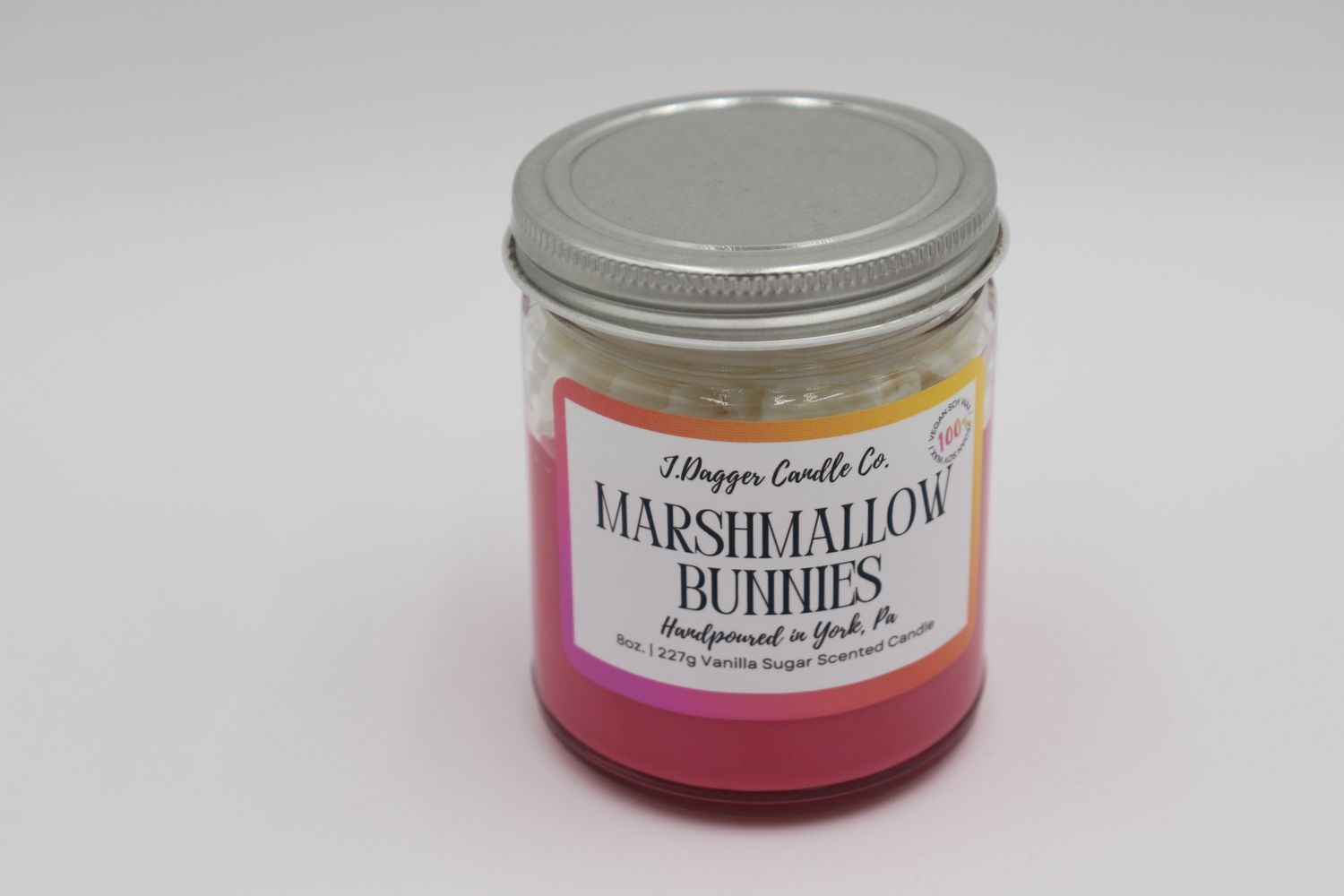Marshmallow bunnies candle