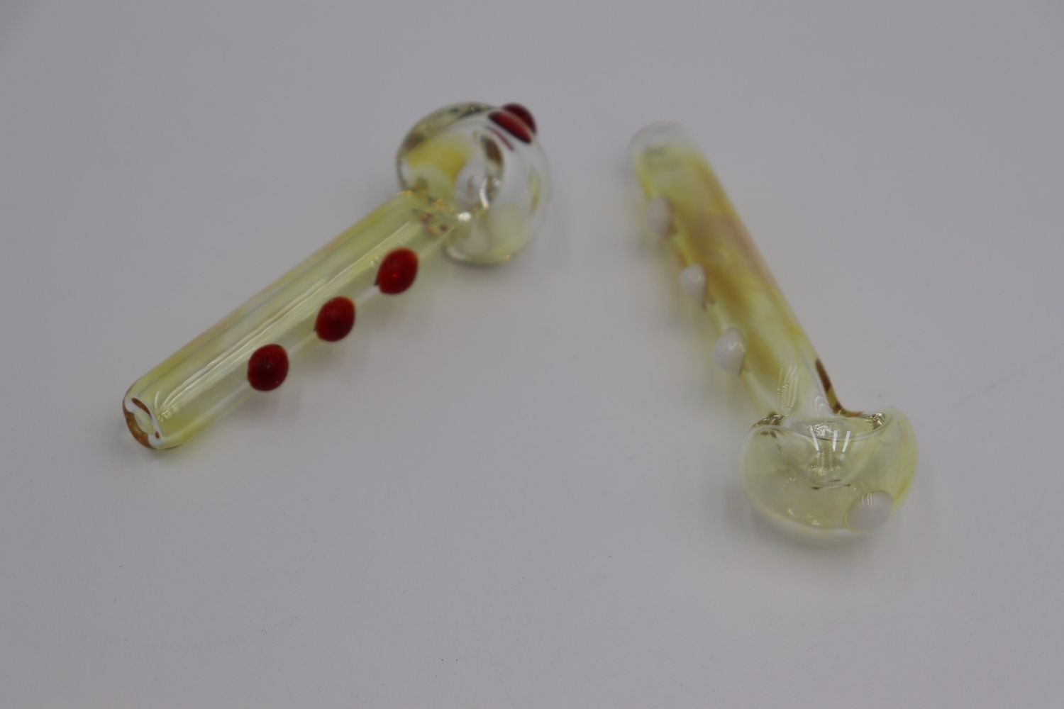 fumed color dotted  spoon pipes