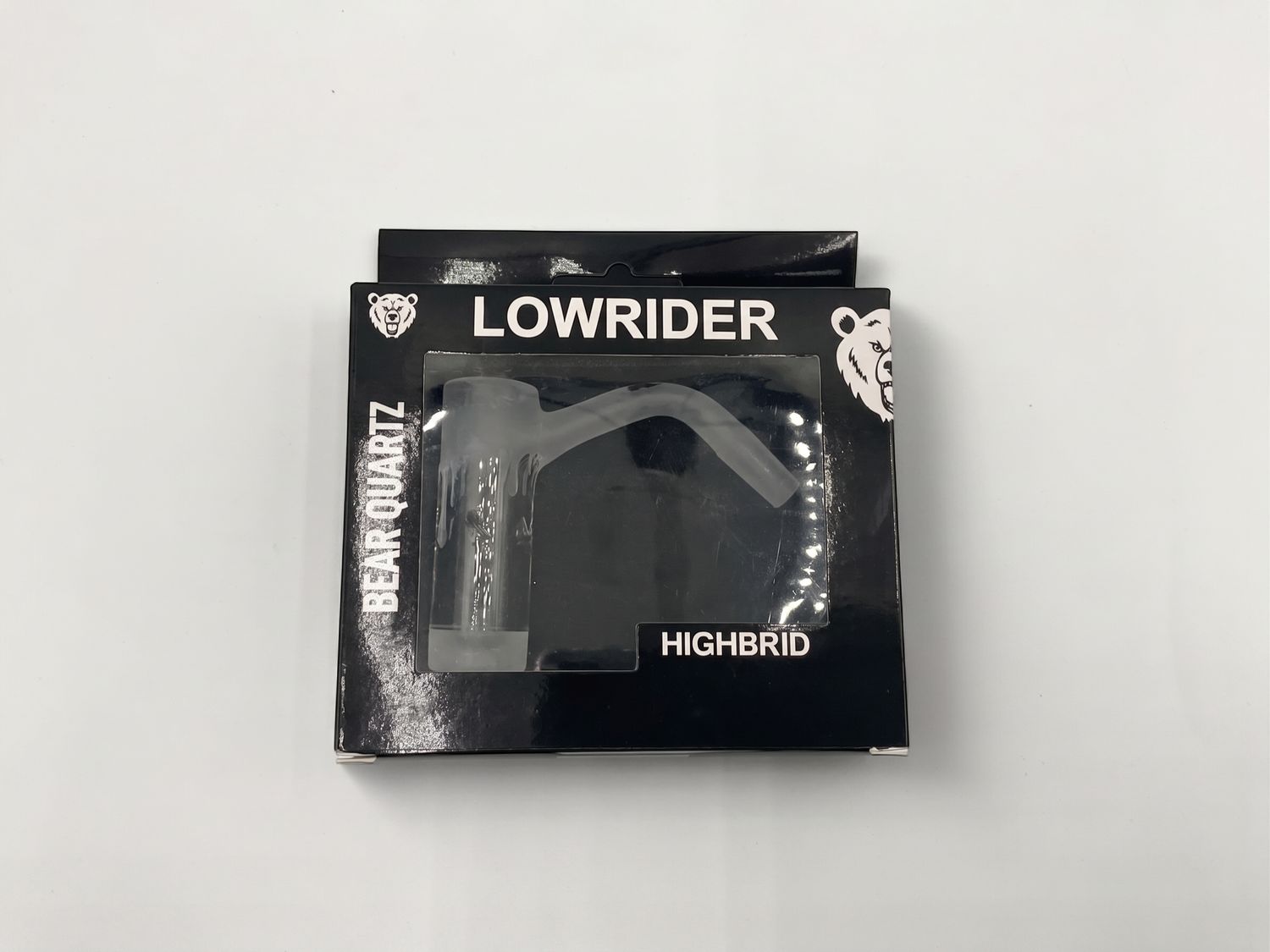 Bear Quartz 10mm Frosted Lowrider Highbrid Banger 45° Angle